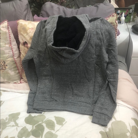 Vs pink bling sherpa hood pullover top - Picture 4 of 4